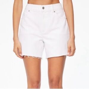 Dynamite Mid Thigh, High Waisted Jean Shorts